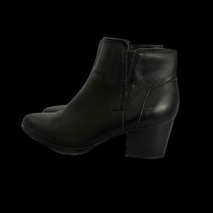 Aldo Black Leather Ankle Boots